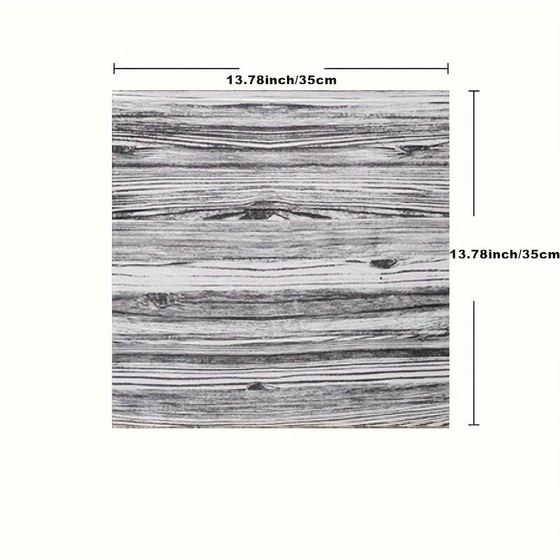 3D Wall Sticker Wood Grain Foam Self-adhesive DIY 35X35cm Waterproof and Moisture-proof Ceiling Bedroom Kitchen Wallpaper