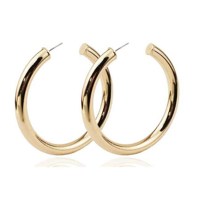 Серьги-кольца в стиле панк диаметром 70 мм для женщин, эффектные серьги, модные ювелирные аксессуары UKMOC