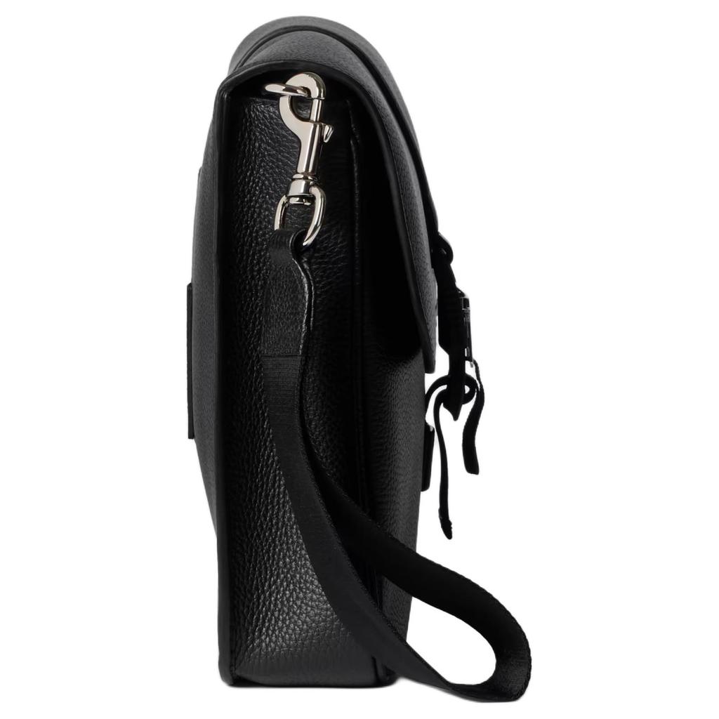 GUCCI Soft Grain Leather Clutch Medium Mens Black