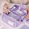 [Multi-Functional Pencil Case] Large-Capacity Multi-Functional Pencil Case with Desktop Organizer and Storage Box, Perfect for Study and Work
