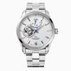 Orient Star RK-AT0004S Men's Automatic Watch, Semi-Skeleton, Mechanical, Made In Japan, with 2-Year Manufacturer's Warranty, Open Heart, White, Silver