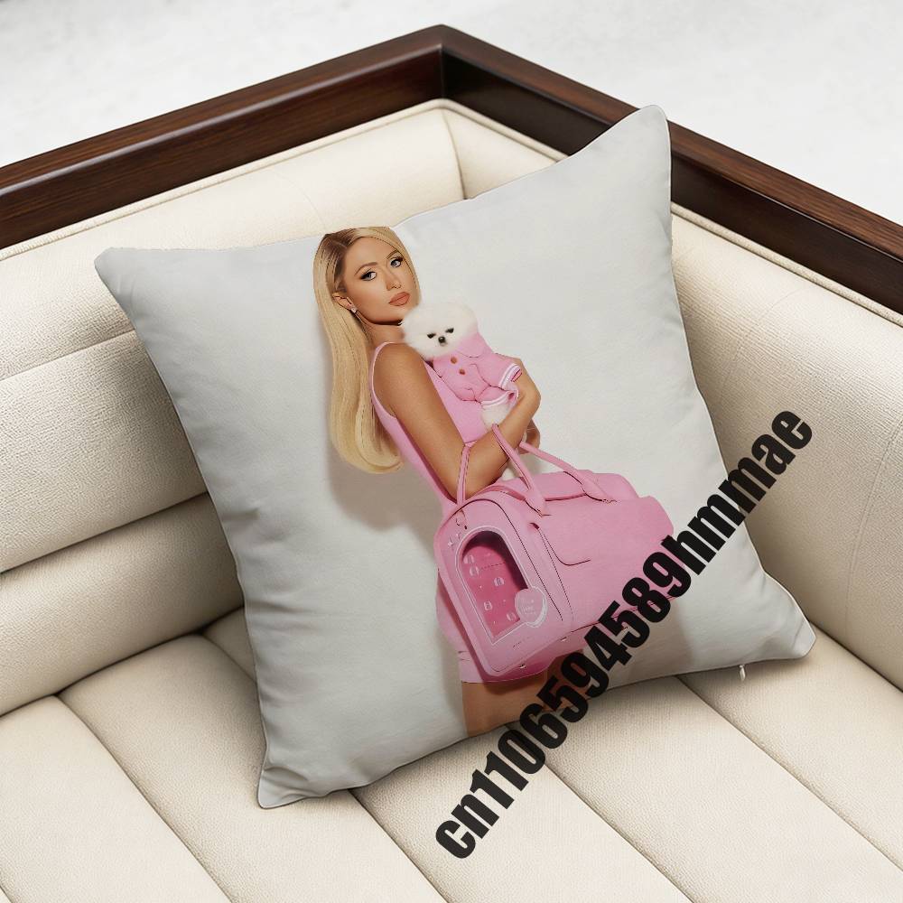 For P-Paris Hilton Throw Pillow Case Sham 30X30Cm 45X45Cm 50X50Cm Square Office Cushion Cover
