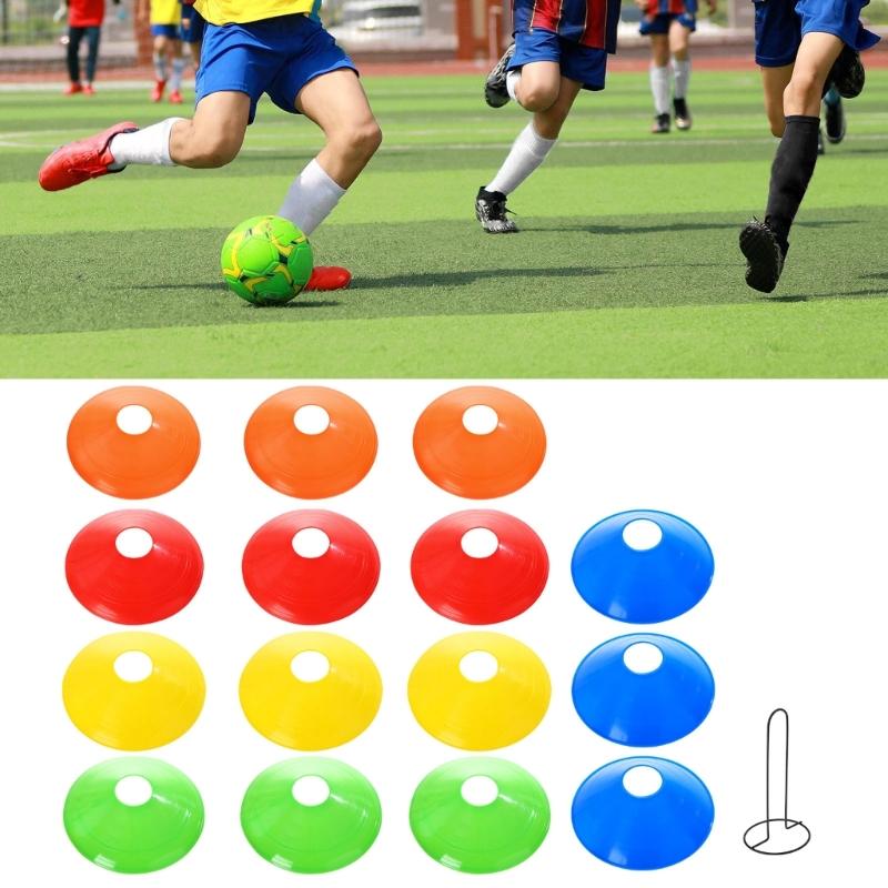 15Pcs Soccer Disc Cones Agility Soccer Cones for Sports Field Cones Marker