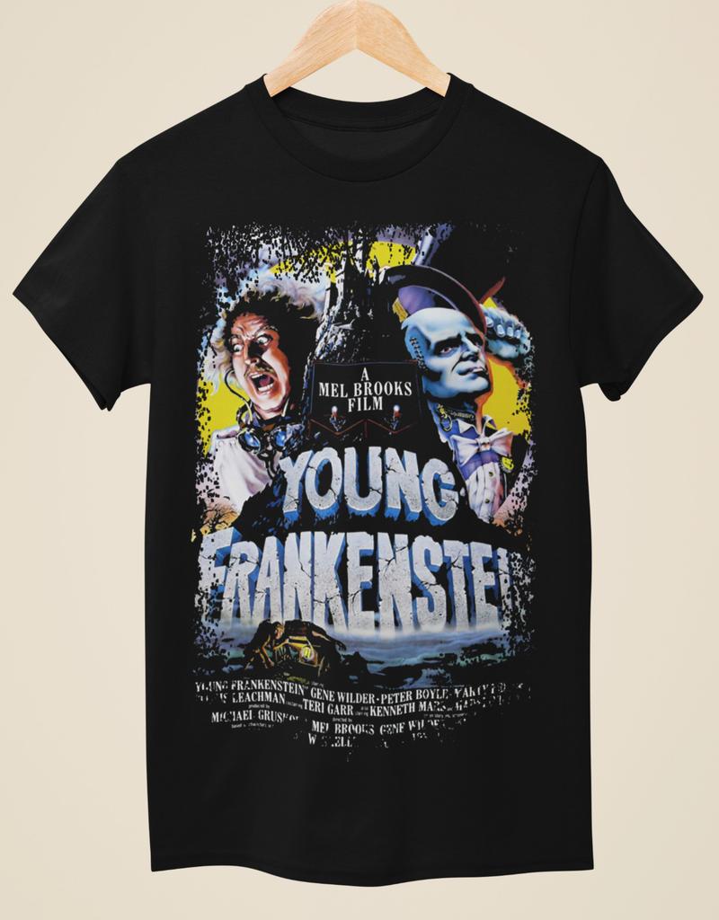 Young Frankenstein Movie Poster Inspired Unisex Black TShirt
