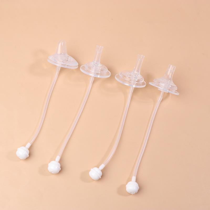 1Pc Soft Silicone Wide Mouth Sucking Nozzle Drinking Cup Straw Conversion Head For Baby Bottle Feeding Bottle Accessories