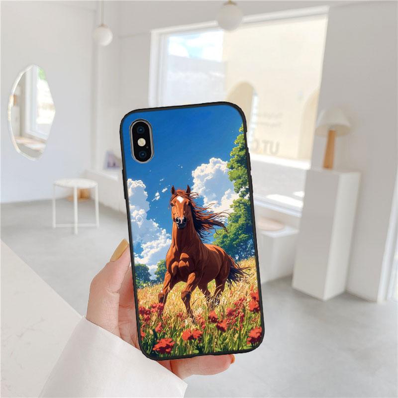 LO43 Мягкий чехол для телефона с принтом лошади для Xiaomi Xiaomi Poco M4 M5 M6 M7 X3 X6 X7 F8 Ultra Pro GT NFC