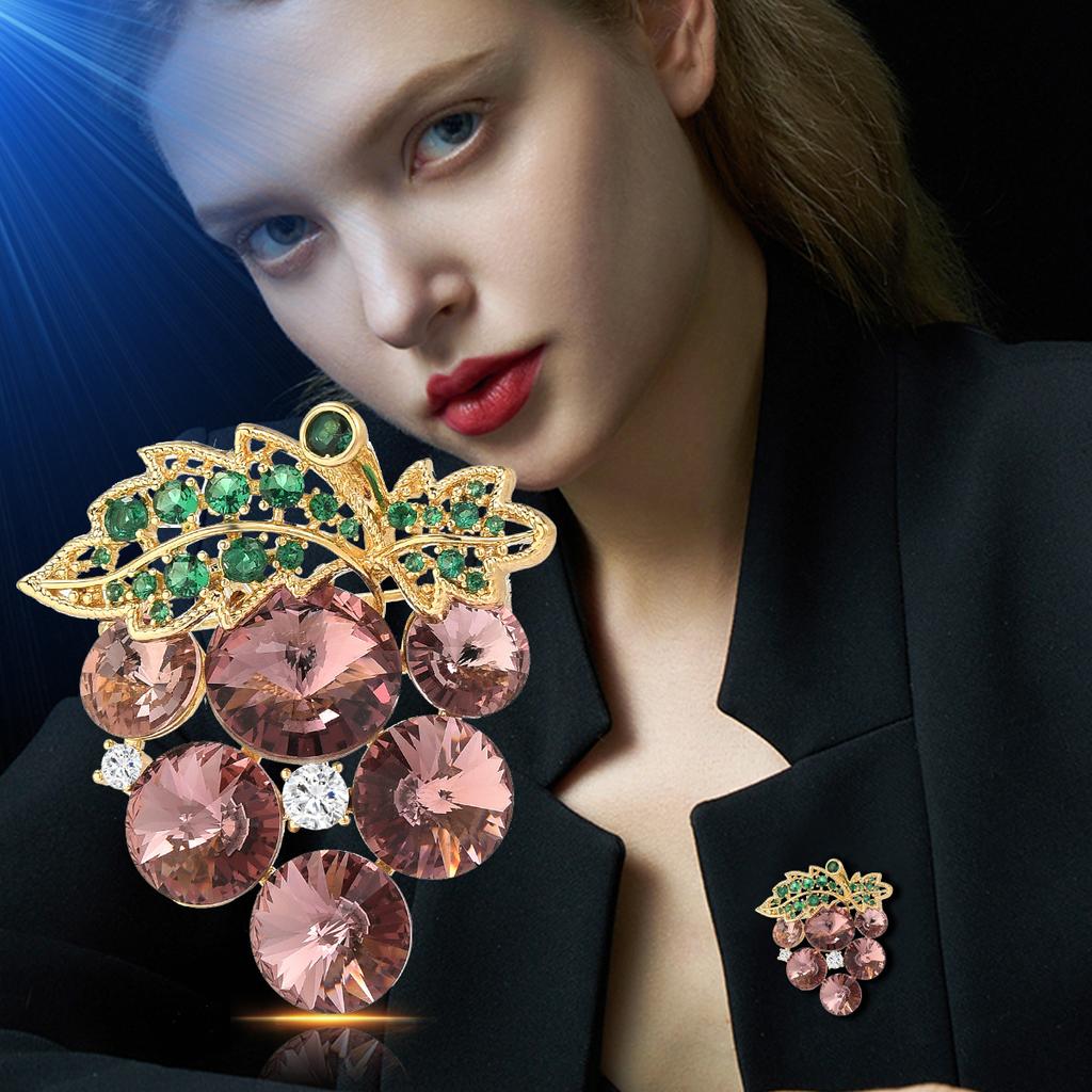 Senior Brooches Flower Leaf Brooch Pins for Women Suit Pendant  Fashion Brooches Jewelry