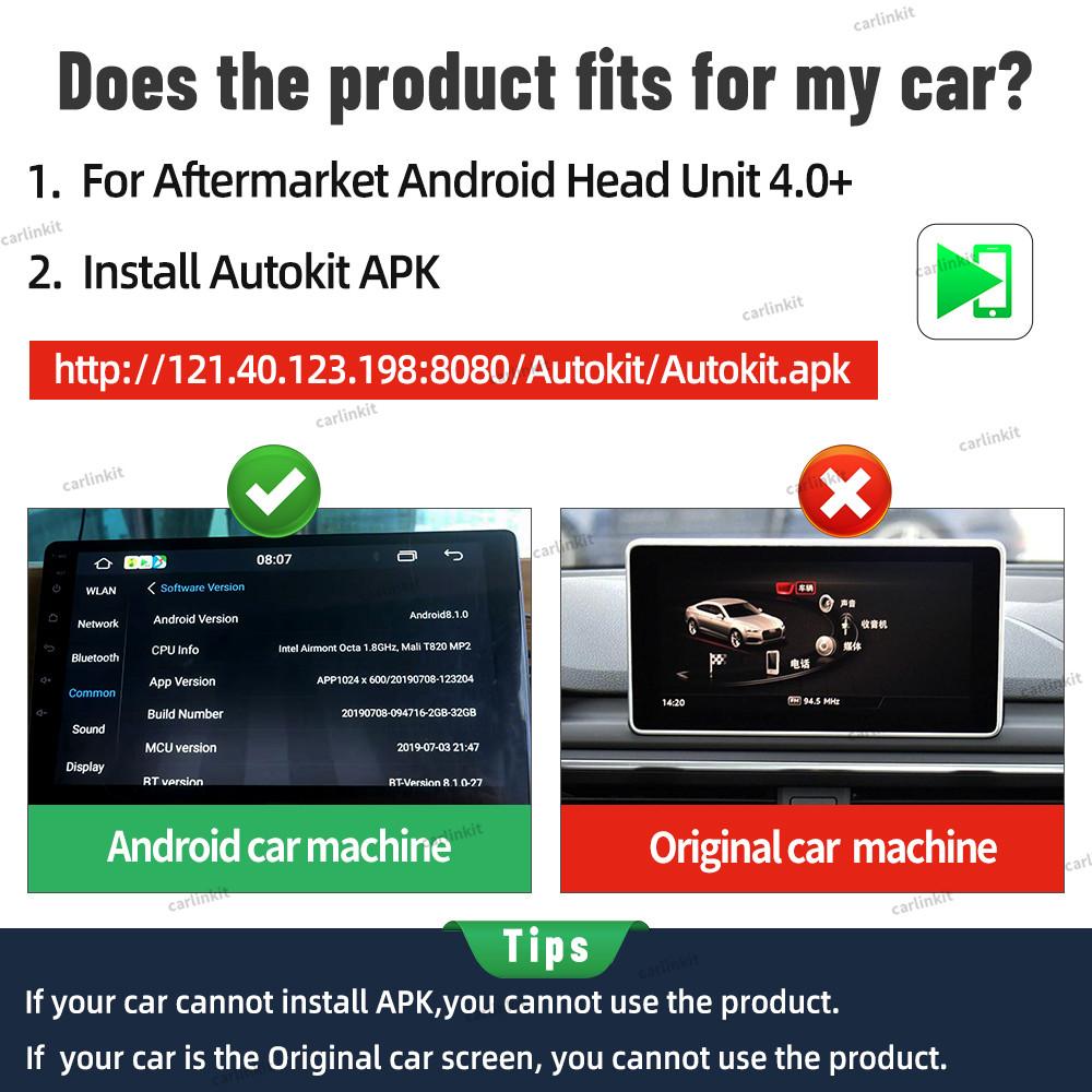 CarlinKit Проводной или Беспроводной Адаптер CarPlay USB Android Auto Dongle для Android Автомобильной Мультимедиа Mirrorlink Waze Spotify Autokit