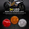 Light Turn Singal Light Motorcycle Brake Stop Marker Lamp Car Round Tail Lights Warning Light Bulbs