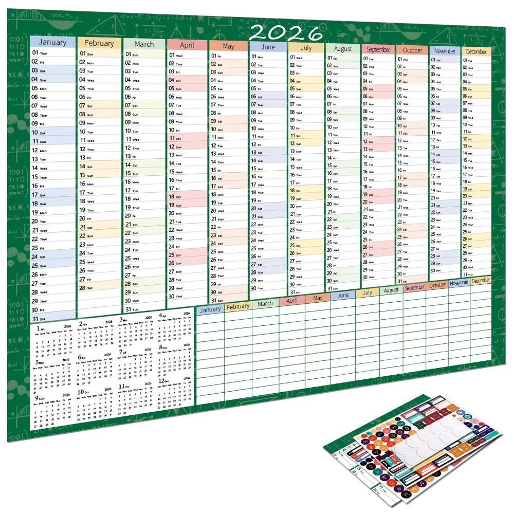 To Do List Schedule Yearly Daily Calendar Annual Planner 365 Days Planner Sheet Home Office