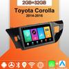 Android Carplay автомобильное радио для Toyota Corolla 2014-2016 мультимедийный проигрыватель головное устройство стерео GPS навигация BT WIFI 2+32 ГБ