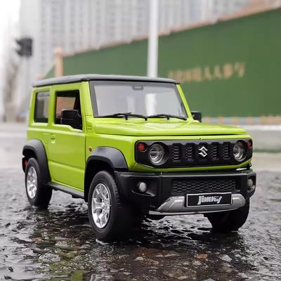1:24 Suzuki Jimny Off Road SUV Alloy Diecast Модель автомобиля Звук и Свет Коллекция Дисплей Хобби Украшения Подарки Для Парня