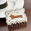 Handcrafted Acetate Hair Claw Clip Featuring Adorable Dog Design For Womens Fashion