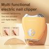 Электрическая машинка для полировки ногтей, 3-скоростная, регулируемая, тип C, перезаряжаемая, автоматическая машинка для стрижки ногтей, цифровой дисплей, две головки, для детей, взрослых, пожилых людей