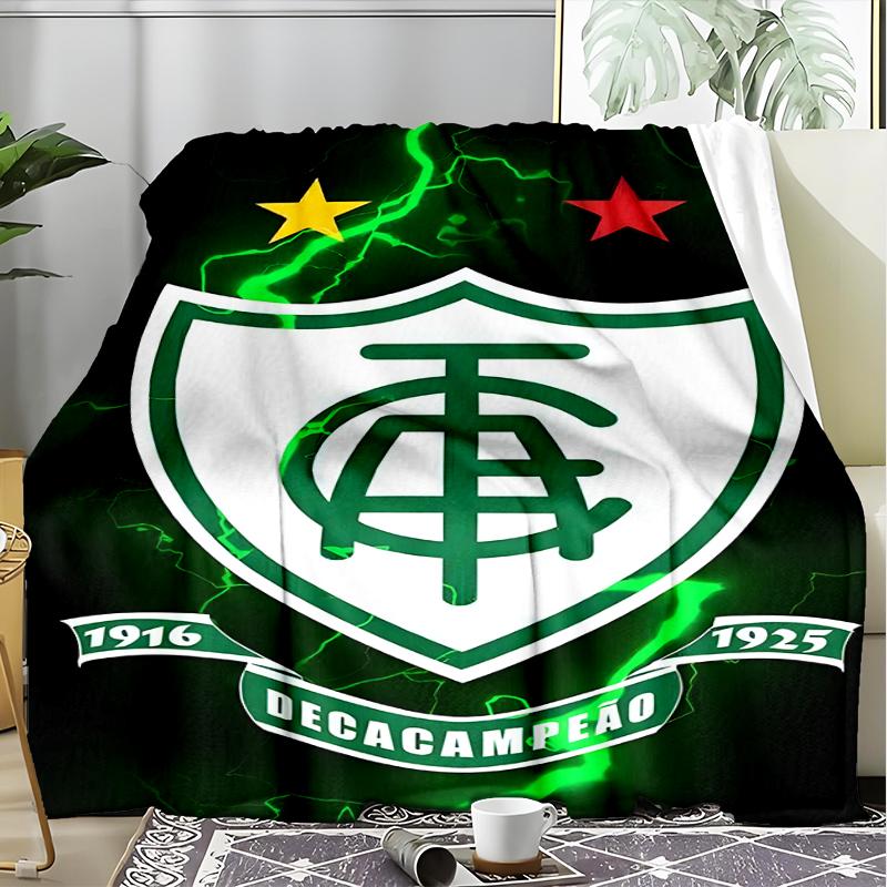 1PC América Futebol Club Printed Soft Flannel Blanket Throw for Adult Bedroom Living Room Sofa Camping Travel Fan gifts Christmas Gifts