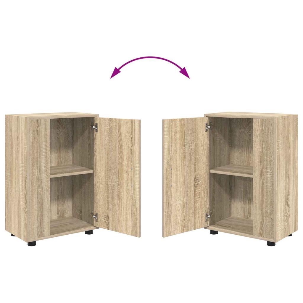 Wall Mounted TV Cabinet Set 4 pcs Sonoma Oak Engineered Wood