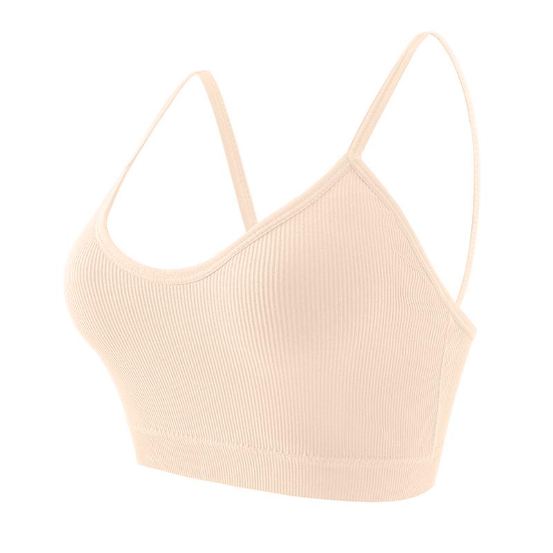 Женский спортивный бюстгальтер большого размера в стиле жилета - для йоги, с красивым дизайном спины, на тонких бретелях, можно носить на улице