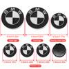 1/4/7Pcs For BMW M3 M4 E46 E90 E60 F30 Car Front And Rear Logos Wheel Hub Center Covers Steering Wheel Stickers Auto Accessories IH2