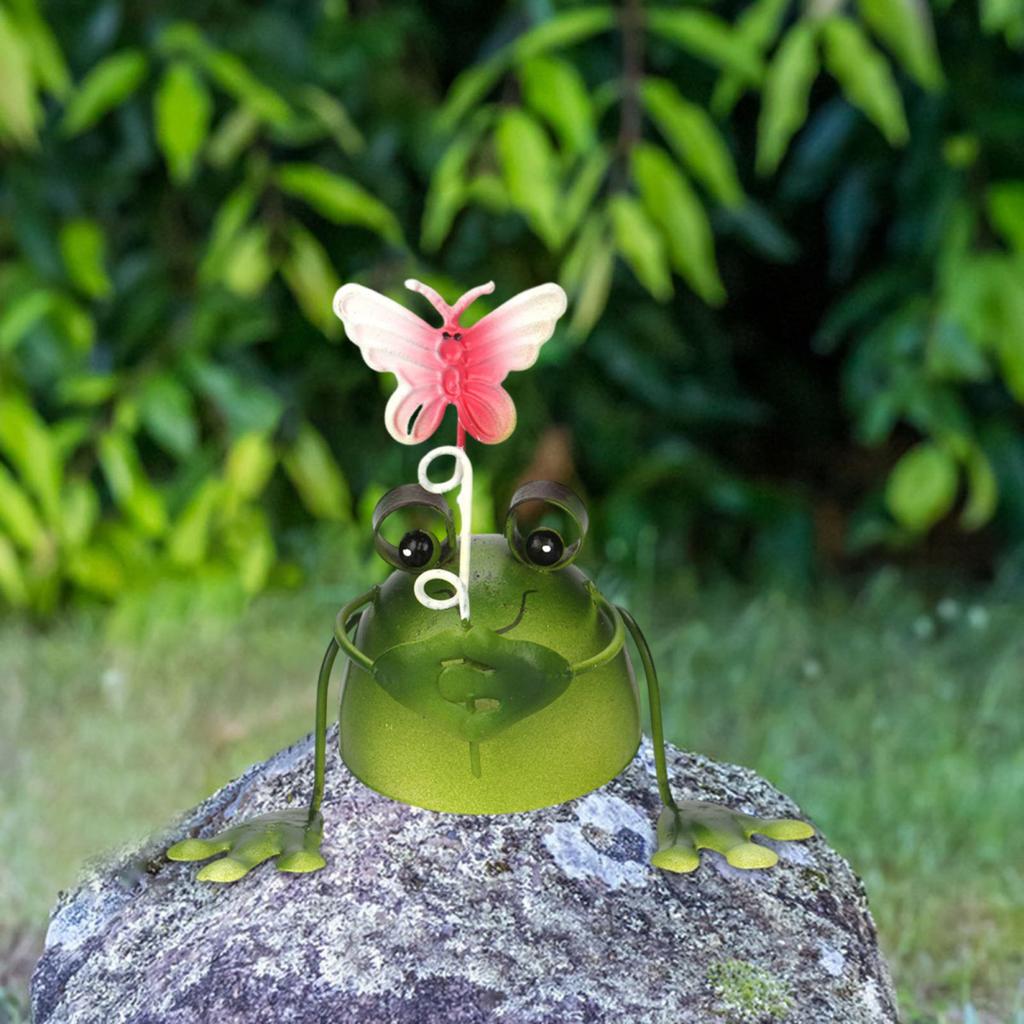 Садовая статуэтка лягушки Yousheng, ручная работа, железное украшение в виде лягушки, коллекционная фигурка лягушки для патио, балкона, домашнего декора, офисного стола