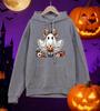 Happy Halloween Bow Ghost Print Man Hoody Hip Hop Multicolor Hoodies Fleece All-Match Pullovers Oversized Pocket Sportswear