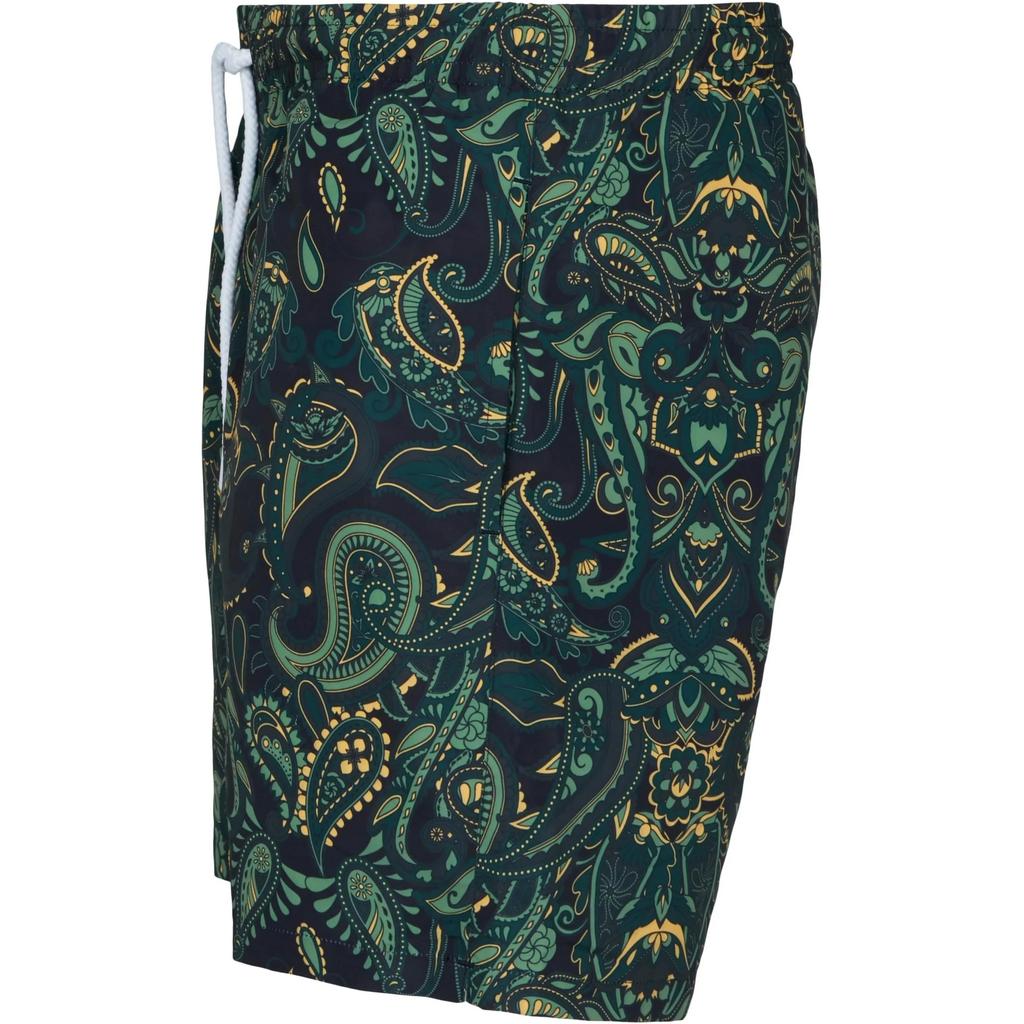 Urban Classics Mens Paisley Swim Shorts