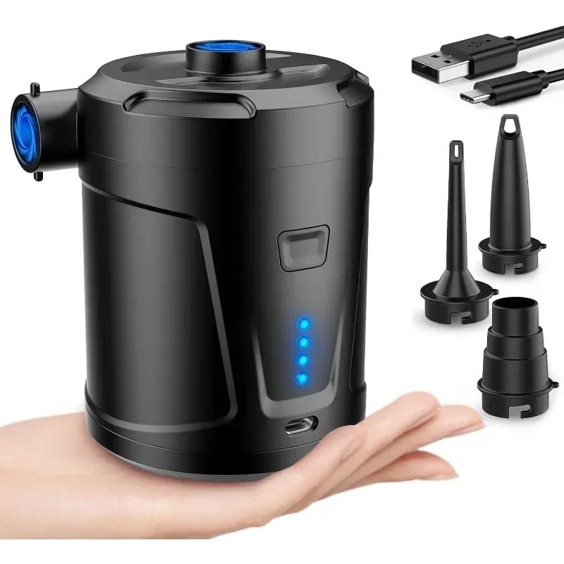 Electric Air Pump 5200mAh Air Compressor Inflator Portable Deflator Wireless Inflatable Pump for Swimming Ring Air Cushions