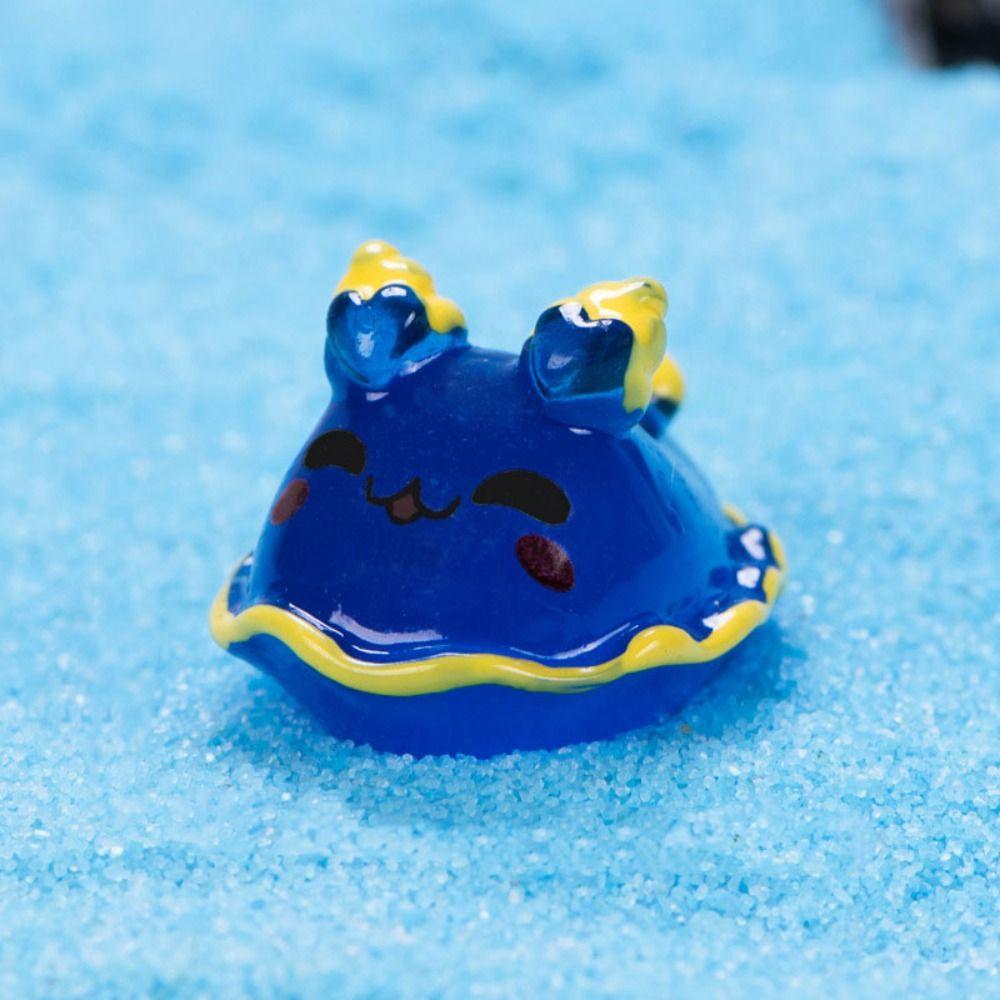 Мультяшная мультяшная статуэтка рыбы из смолы Мини-модели морской жизни Ремесло Миниатюрные фигурки морских животных