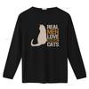 Cat Dad T Shirt Owner Bengal Real Men Love Cats  vintage Washed designer clothes Stylish homme Casual Breathable Unisex
