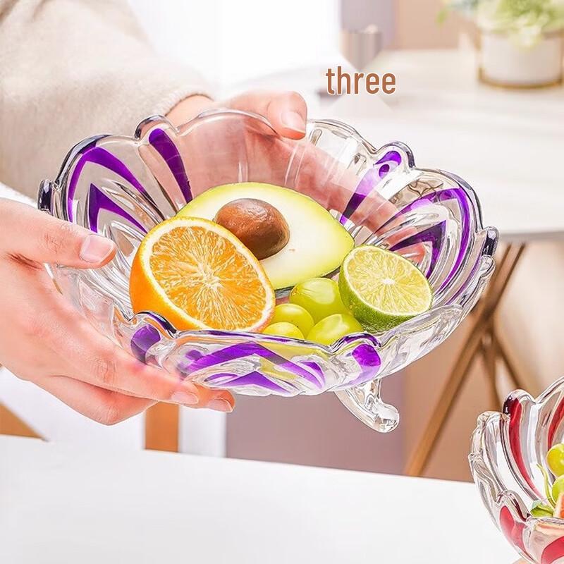 Nordic Style Crystal Glass Fruit Bowl