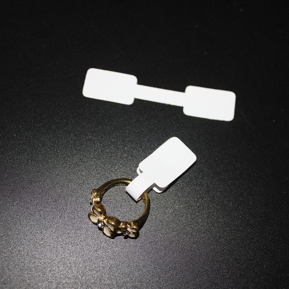 100Pcs Jewelry Sticky Stickers Bracelet Ring Sticker Hang Size Display Tags Paper Price Labels
