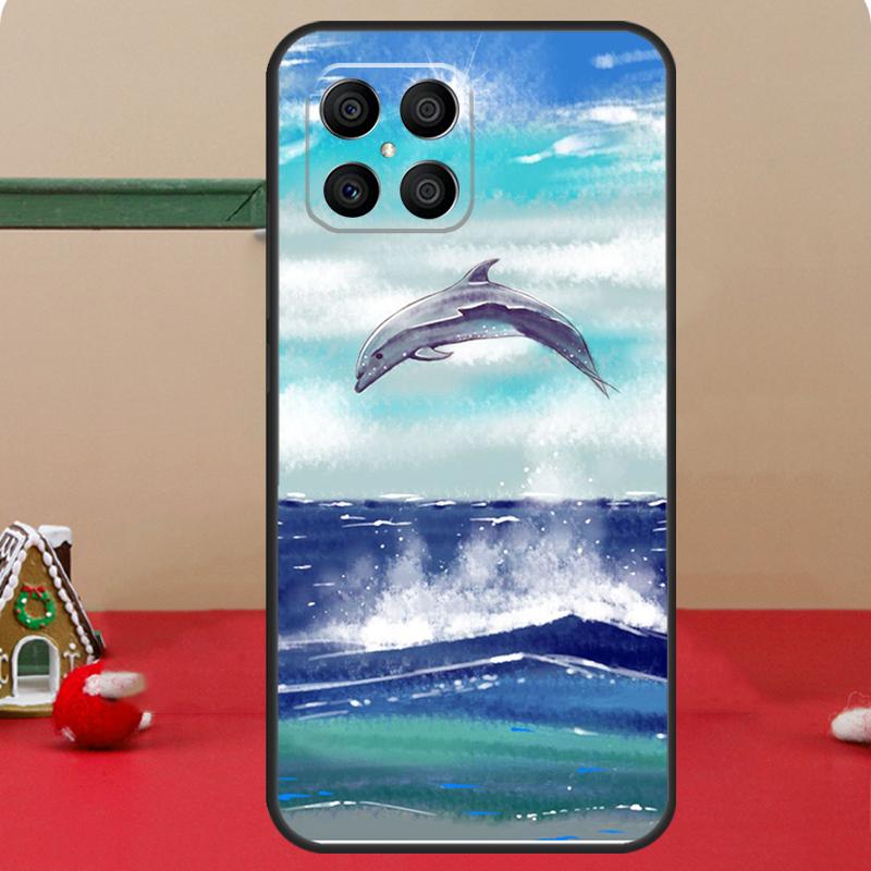 Чехол с дельфином для Honor Magic 8 7 6 Pro Honor 200 400 70 90 Lite X8c X8b X9a X9b X9c X9d Win RT Coque