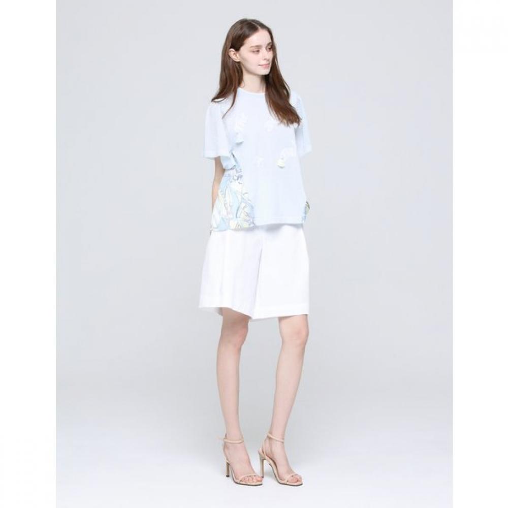 Son Jung Wan Print Mix Knit Blouse Zkn6262121