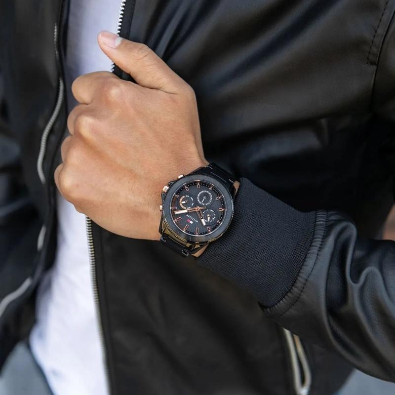 Tommy Hilfiger Черный, Мужские кварцевые часы, 1791858