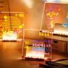 LED Acrylic Dry-Erase Board with 7 Pens Stand Reusable Kids Adults Students Glowing Light-up Clear Acrylic Memo Note