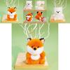 Cute Animal Fox Doll With Polyester Filling For Kids Backpack Accessory