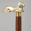 Премиальная деревянная трость ручной работы для мужчин и женщин с красивой серебряной головой льва и золотой головой льва