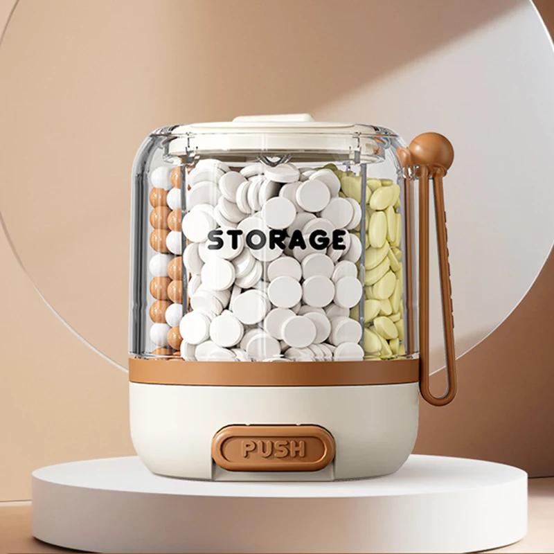 Airtight Pill Organizer With Lanyard Portable Moisture Resistant Pill Box For Vitamins Fish Oil Pills Supplements And Small Item