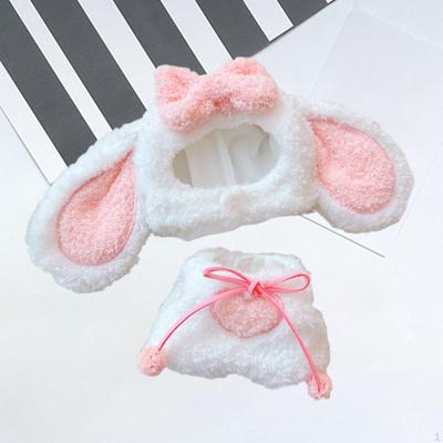 15см-17см плюшевая кукольная одежда, мультфильм, комплект костюмов кролика, мягкая одежда для плюшевых животных