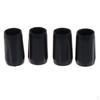 4x Backpacking Stick End Gear Outdoor Hiking Pole Protective Caps - Black, 14mm
