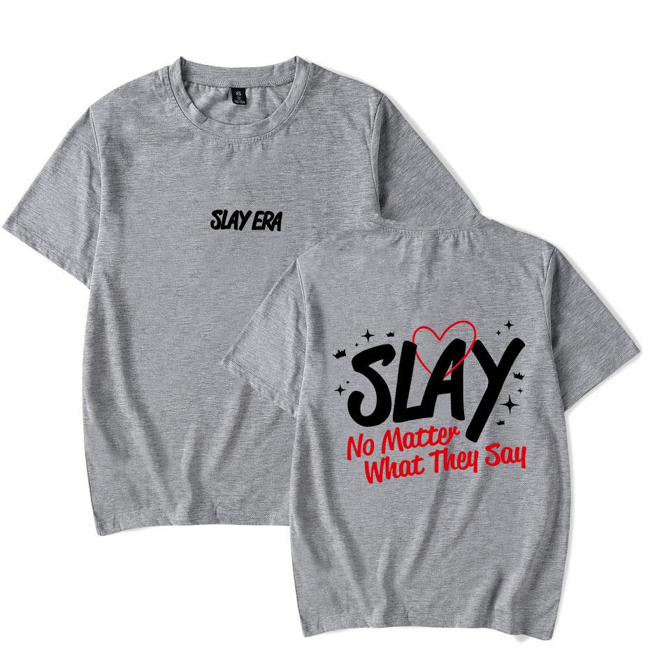 Spencer Barbosa Merch SLAY ERA Print Tshirt Unisex Fashion Funny Casual HipHop Style Short Sleeve Tee Streetwear