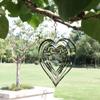 1Pc Stainless Steel Rotating Wind Spinner Hanging Decorations Garden