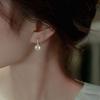 Серьги-пусеты с жемчугом Beixi из серебра S925 - Элегантный французский дизайн для женщин.
