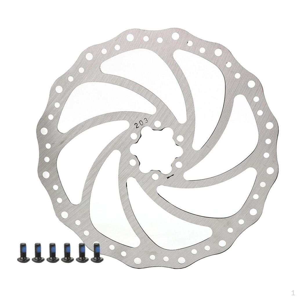 Ротор дискового тормоза велосипеда с винтовыми деталями, теплоотвод, центральный замок, сменные роторы для