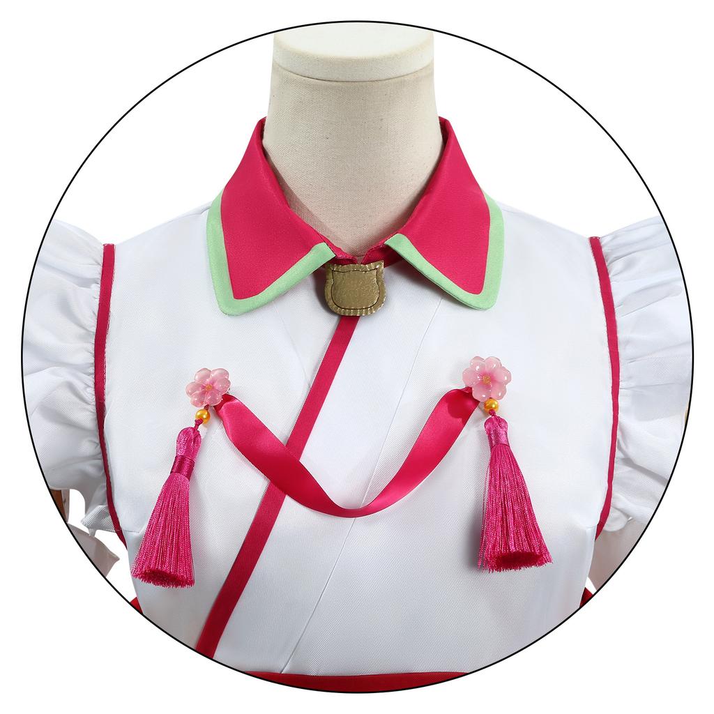 Аниме Сакура Мико Косплей Костюм Vtuber Полный Комплект Платье Горничной Кимоно Хаори Юката Hololive Холо Костюм на Хэллоуин для Женщины