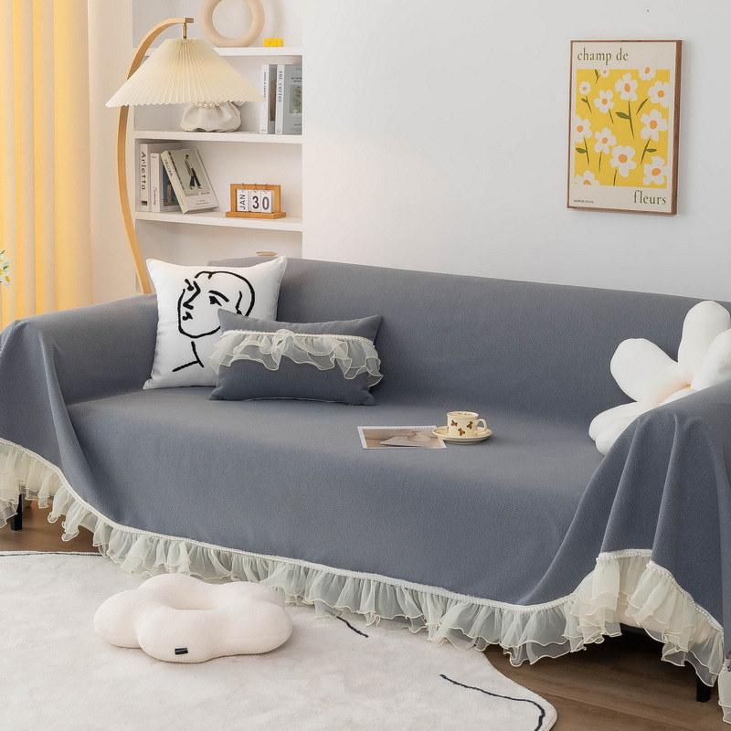 Чехол для дивана, полотенце с кружевной юбкой, 1/2/3/4/5 мест, универсальный, секционный диван, чехол для мебели, современный