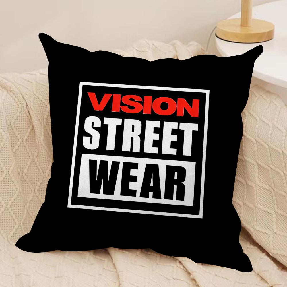 VVision SStreetWears Cushion Cover Silky Short Plush Invisible Zipper Dustproof Sofa Pillow Case For Home Decor