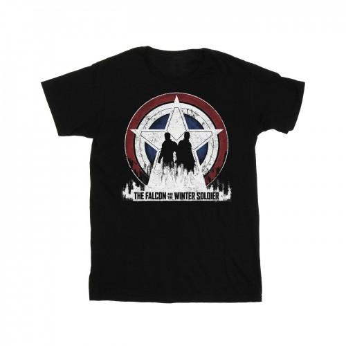 Marvel Mens The Falcon And The Winter Soldier Star Silhouettes T-Shirt