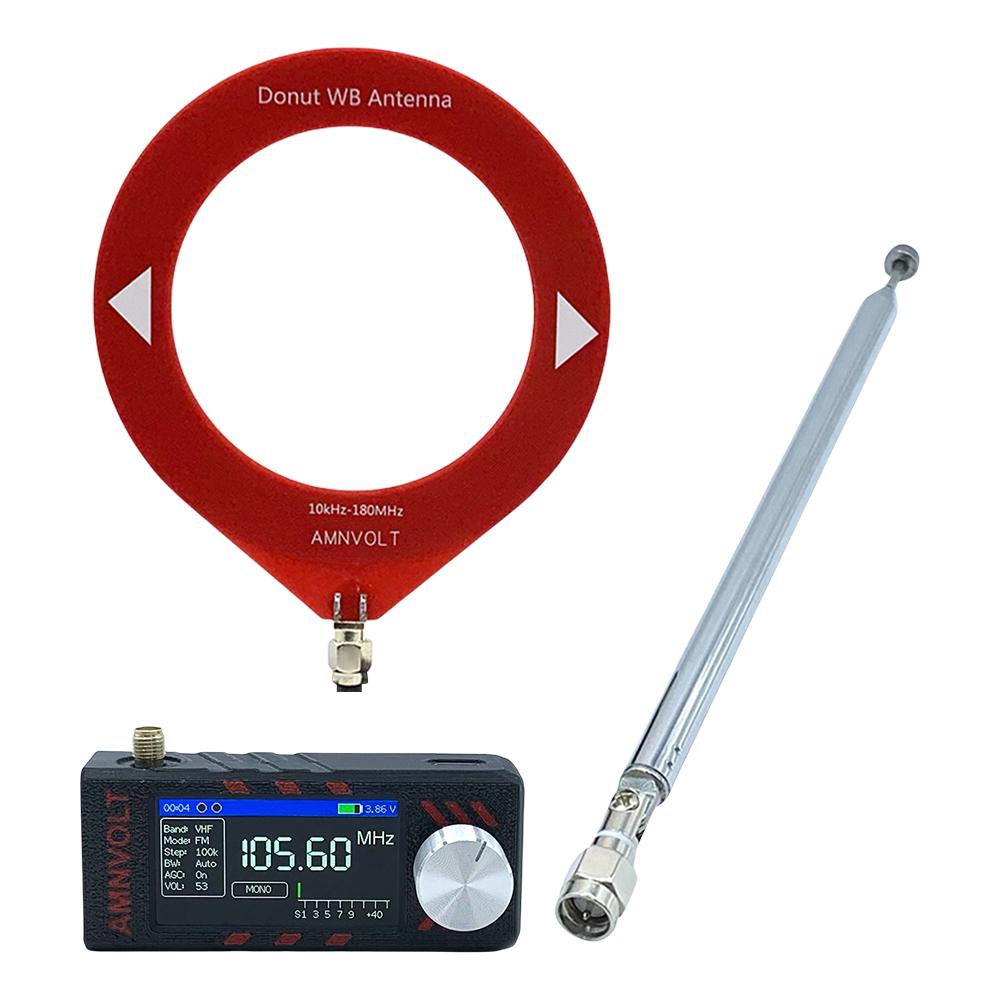 SI4732 LSB USB AM FM FM/AM DSP Radio 1.9inch IPS Screen Mini Pocket Radio HF SW MW VHF Portable Radio Receiver with Antenna