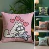 ГОРЯЧИЙ-Мультяшный Чехол для подушки S-Simons-Cat Плюшевая ткань Мягкий С двусторонним принтом Диван Теплый Зимний Дом Подарок Наволочка