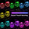 hbsh4 7 Colors Car LED Luminous Water Cup Pads Coaster Mats/Car keychain For Lexus RX 300 IS 250 300 GX 400 460 UX 200 NX LX GS ES LBX